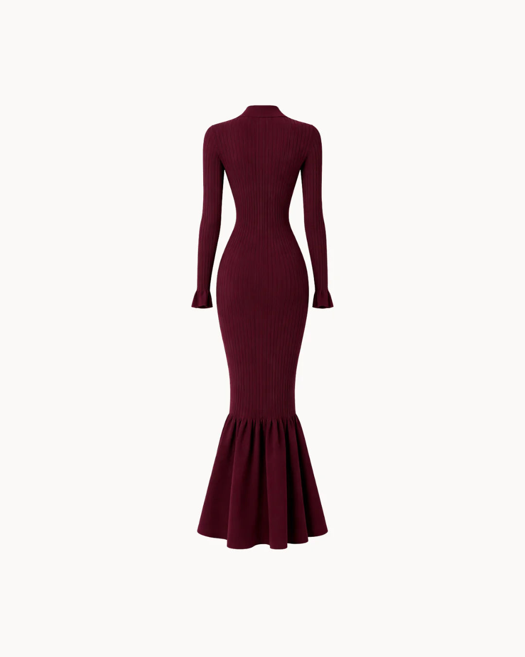Portofino Mermaid Dress - Burgundy
