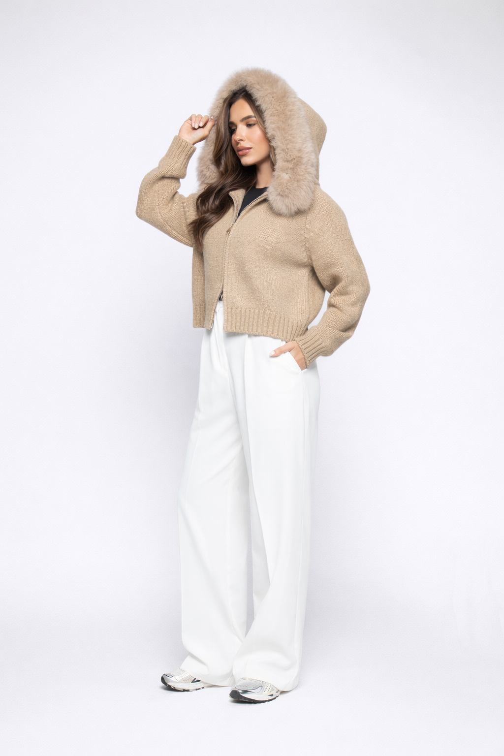 The Nora Cardigan - BEIGE