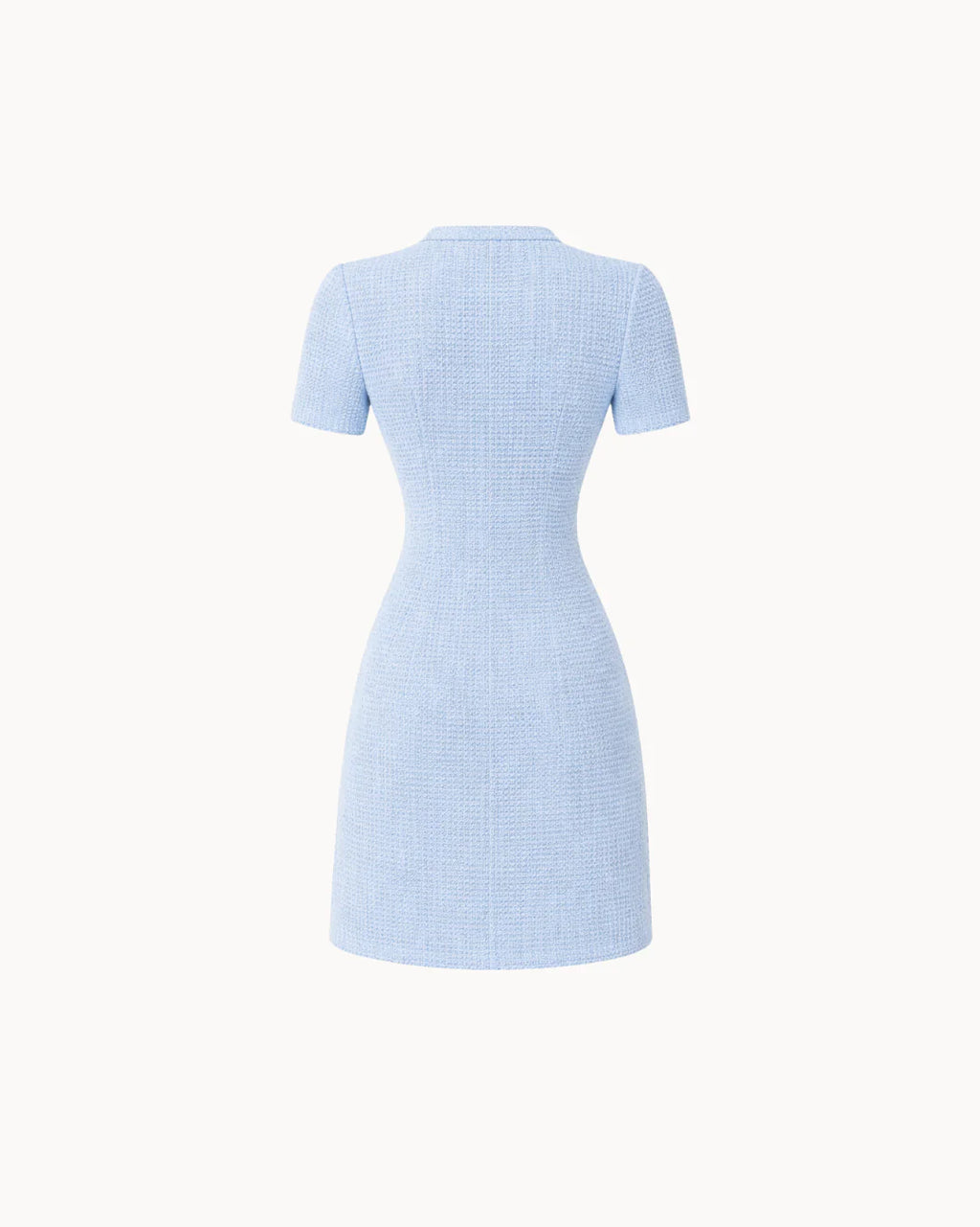 Aurelia Tweed Mini Dress – Sky
