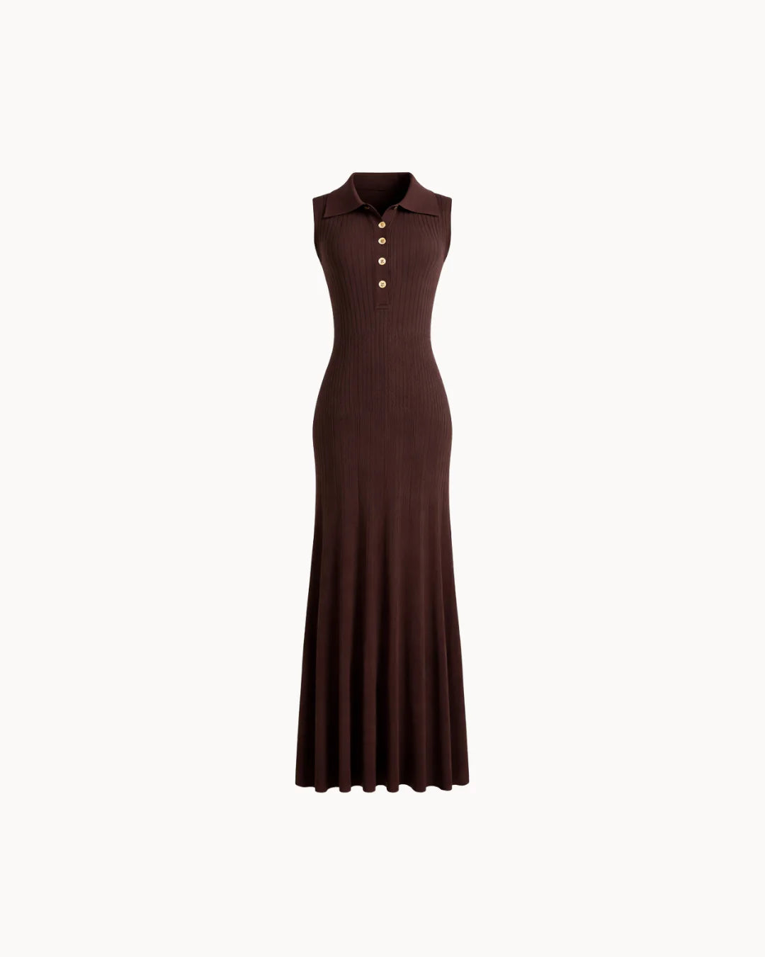 Amalfi Polo Dress - Chocolate