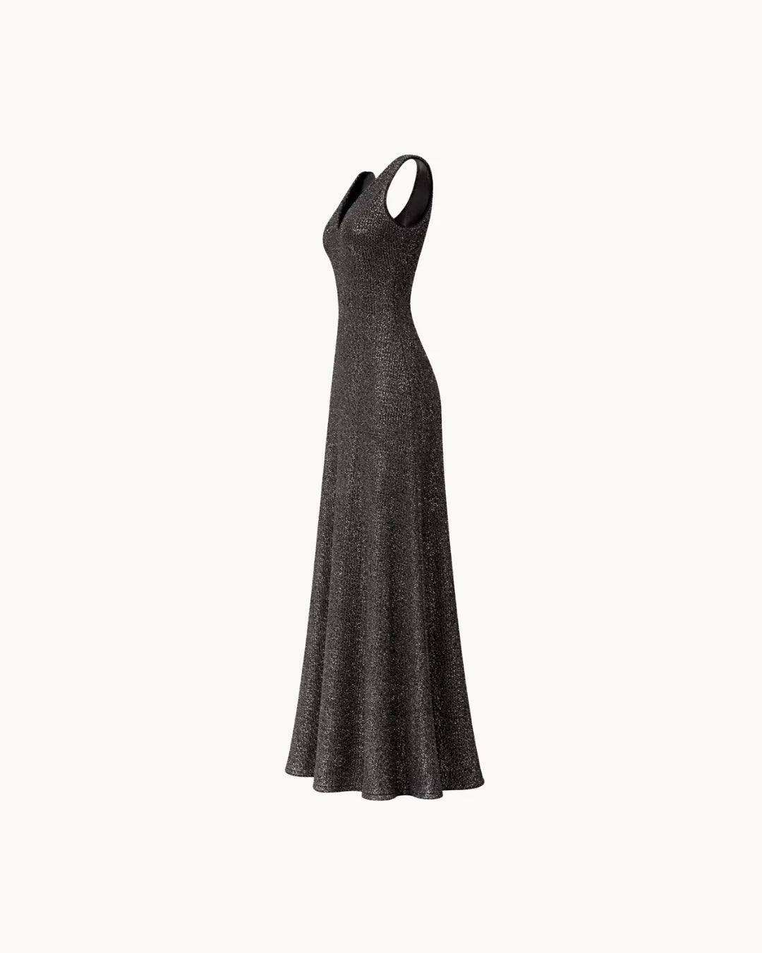 Nova V-Neck Dress - Black