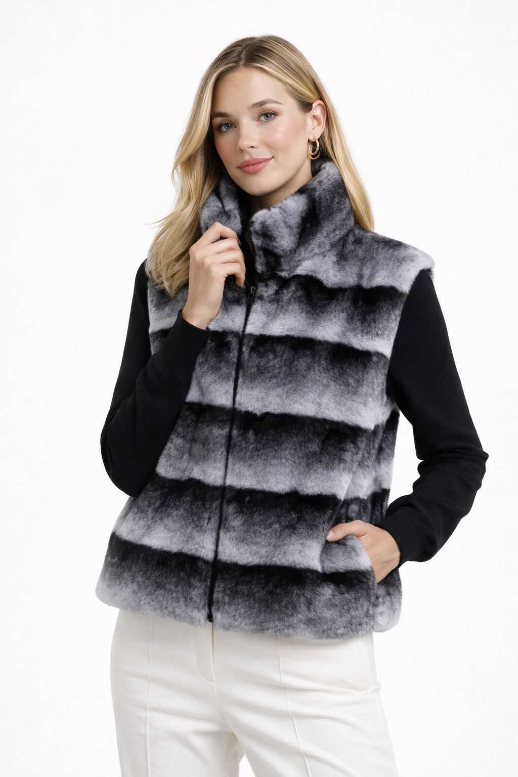 The Elara Fur Cardigan