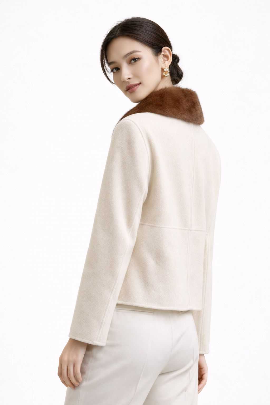 The Leni Fur Collared Coat