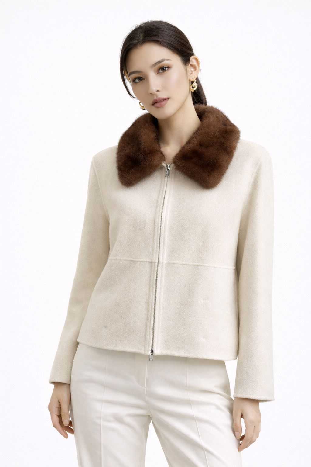 The Leni Fur Collared Coat