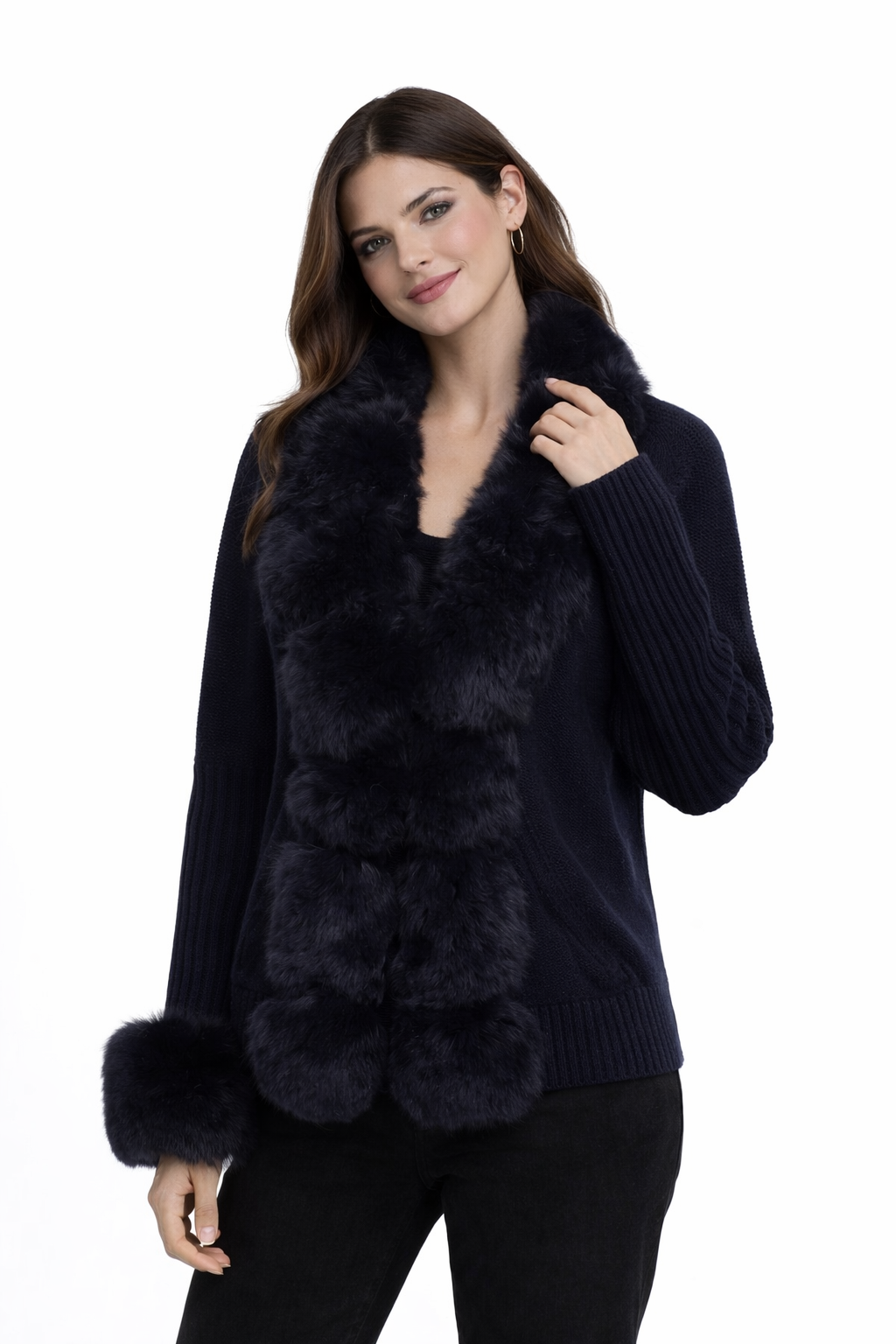 The Nellie Fur Cardigan