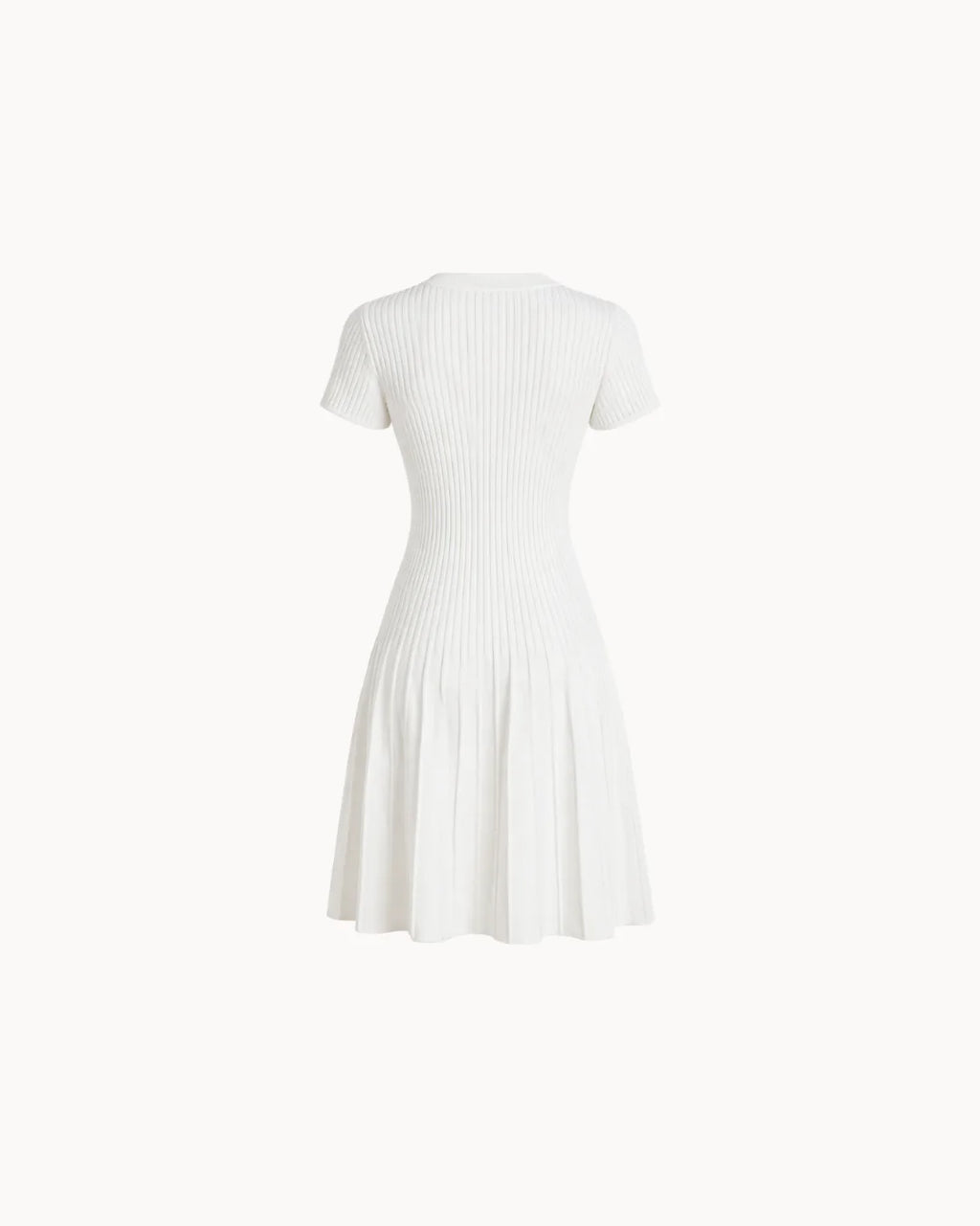 Aria Keyhole Midi Dress – Ivory