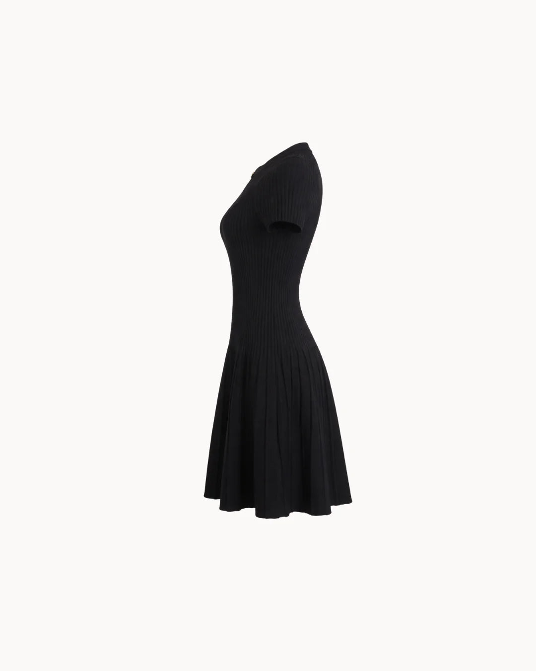 Aria Keyhole Midi Dress – Black