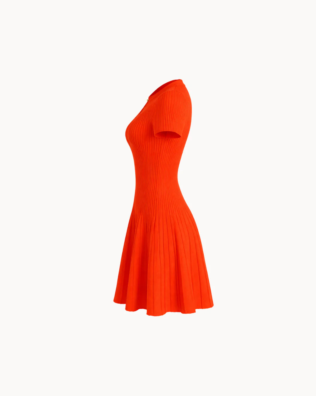 Aria Keyhole Midi Dress – Tangerine