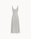Nova V-Neck Dress - Silver