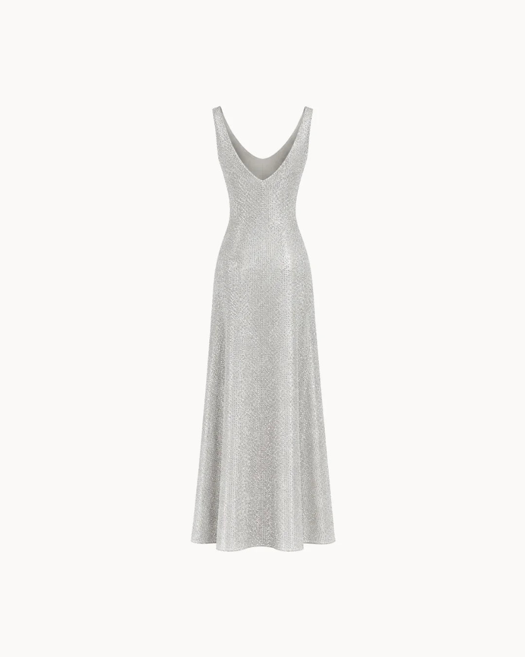 Nova V-Neck Dress - Silver