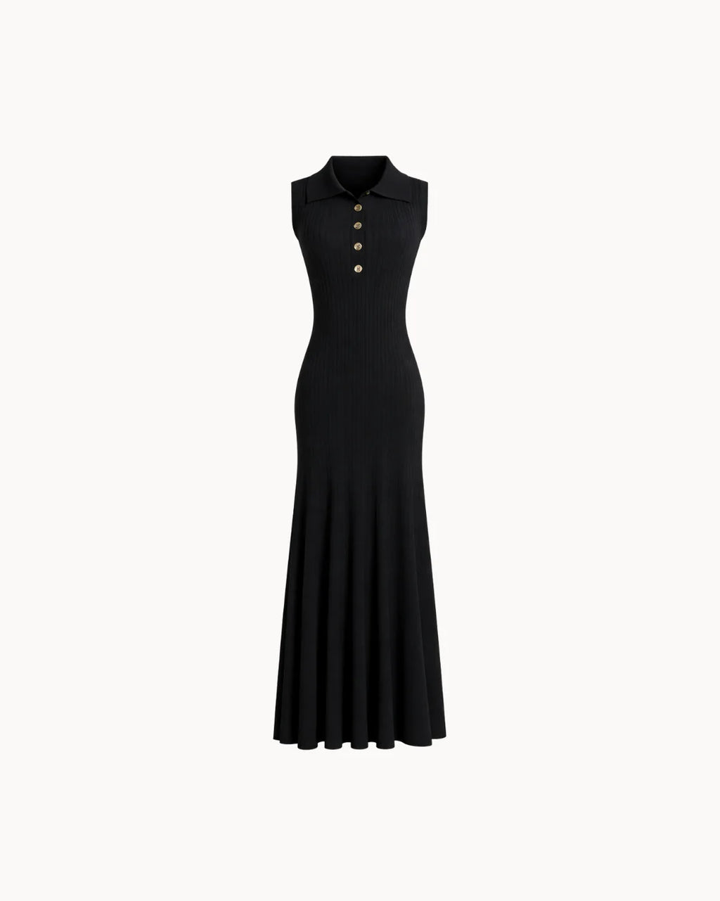 Amalfi Polo Dress - Black