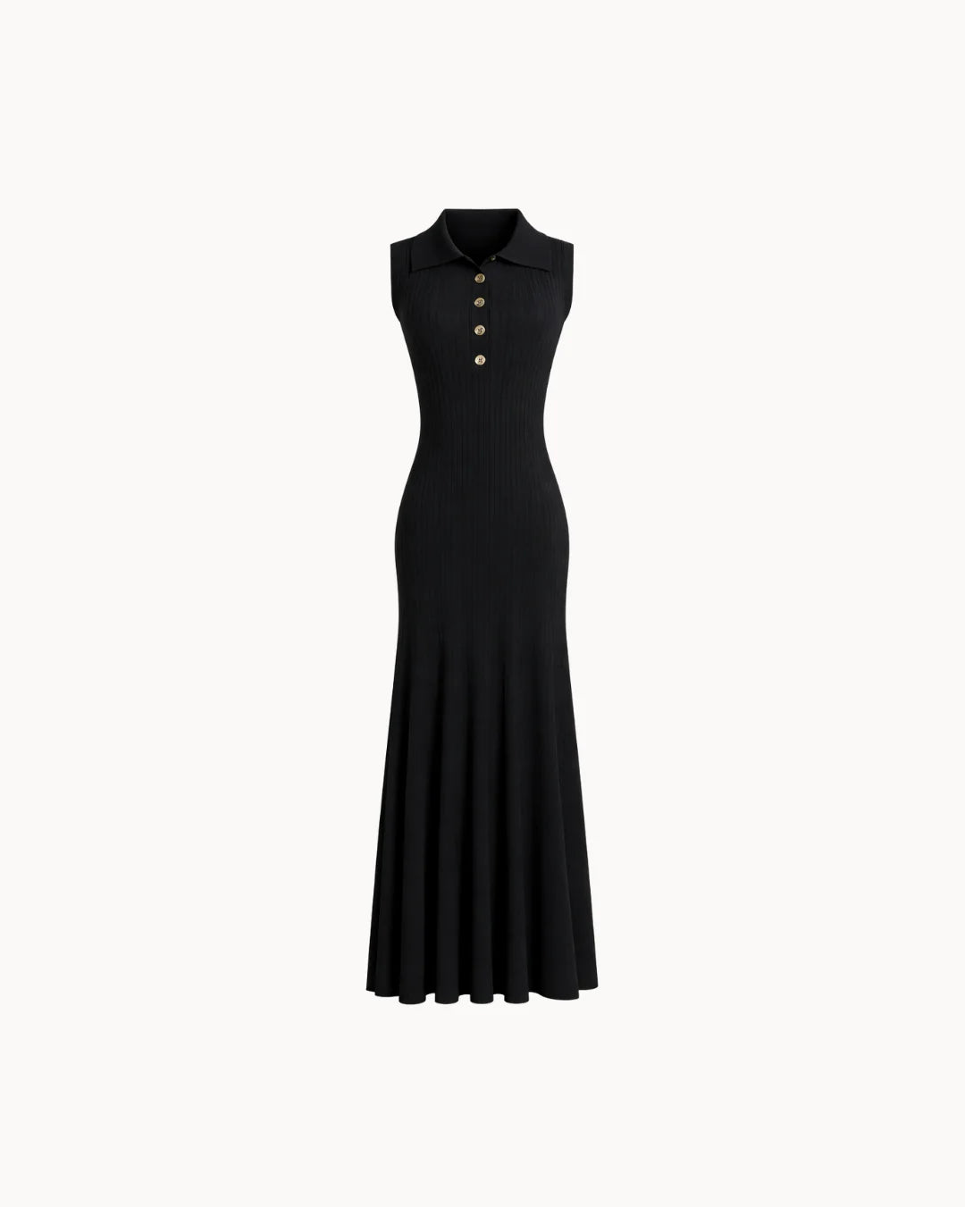 Amalfi Polo Dress - Black