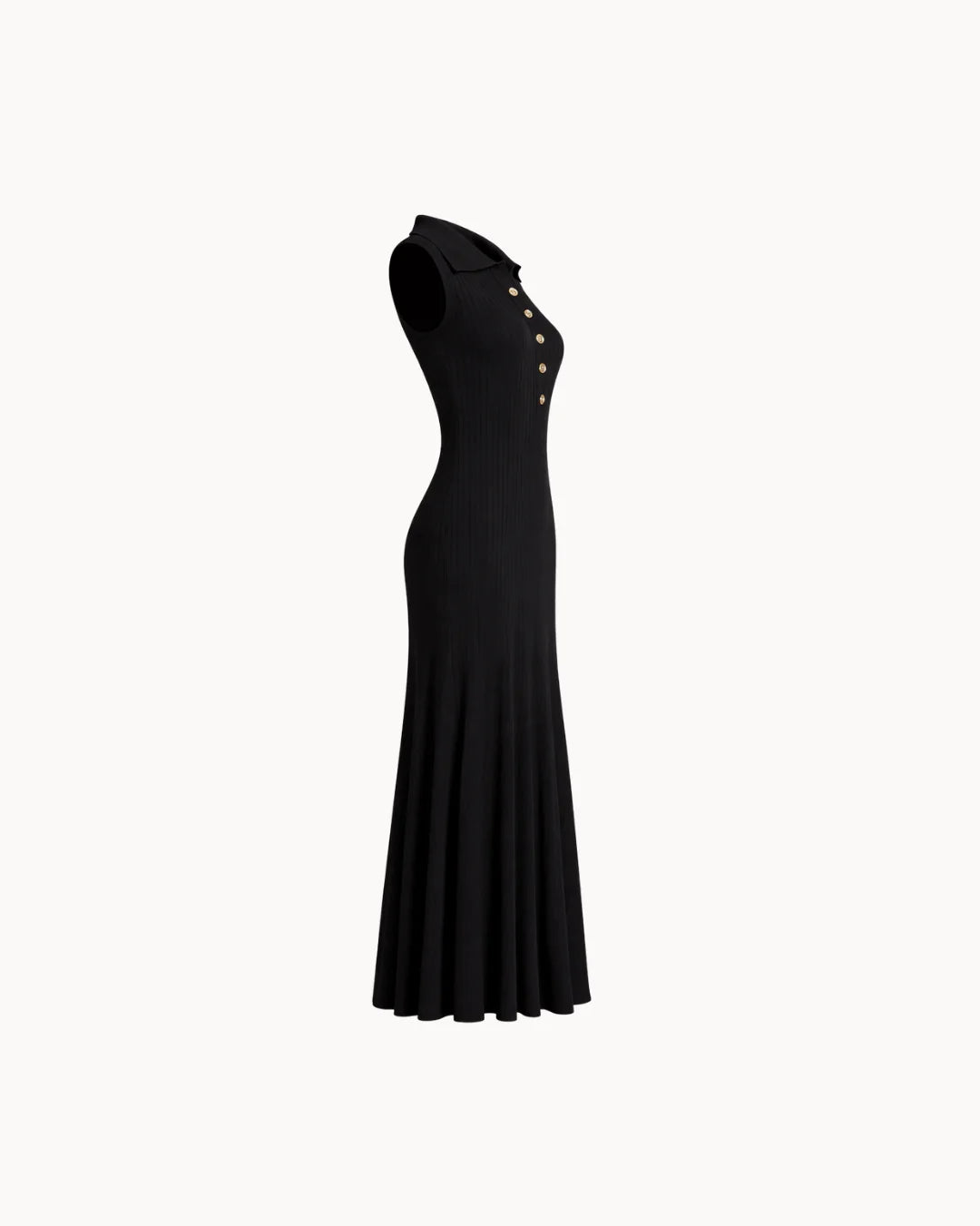 Amalfi Polo Dress - Black