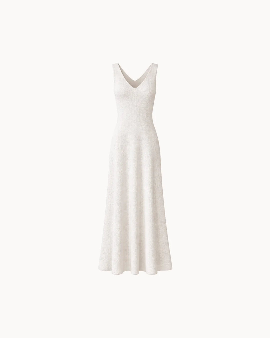 Nova V-Neck Dress - Ivory