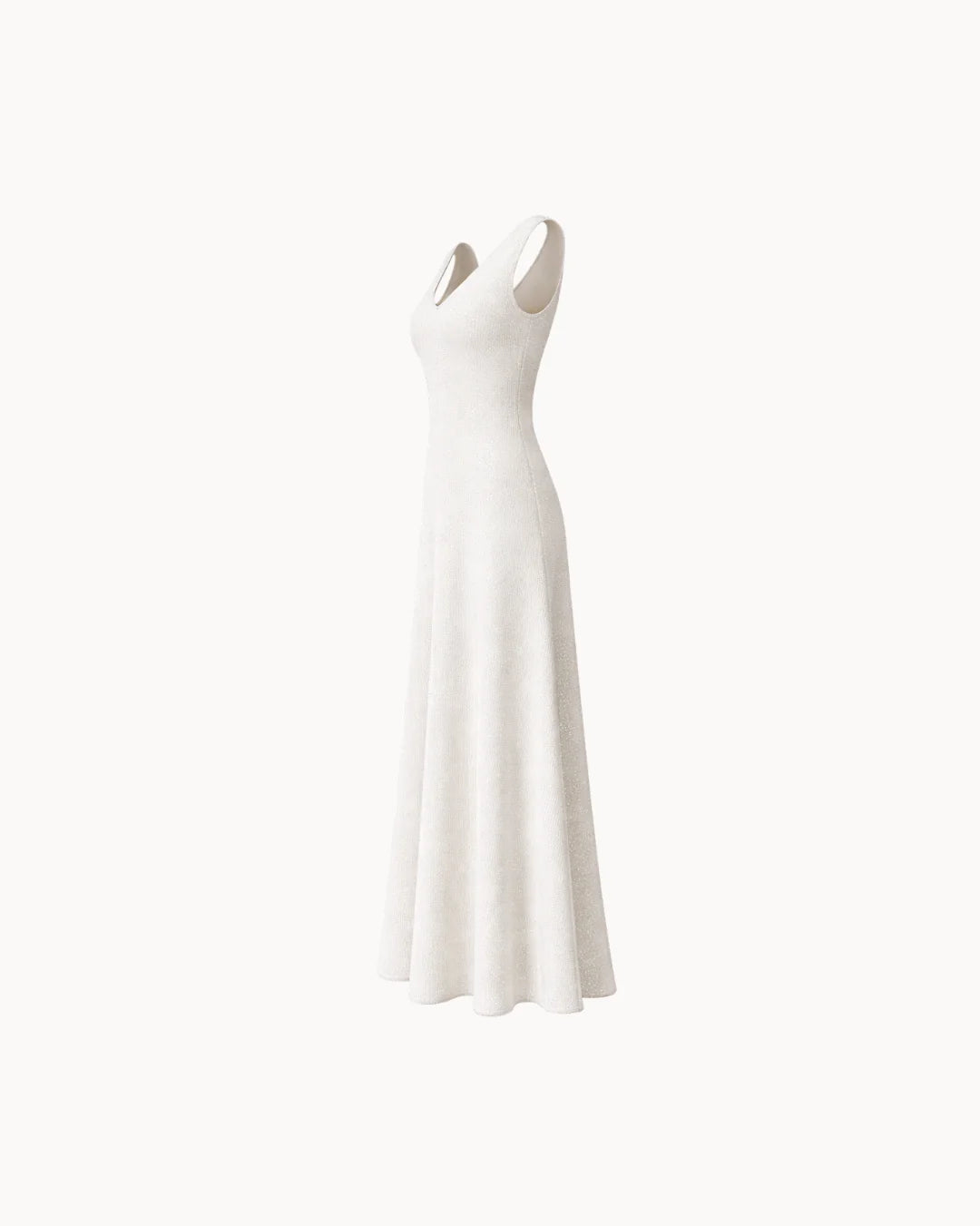 Nova V-Neck Dress - Ivory