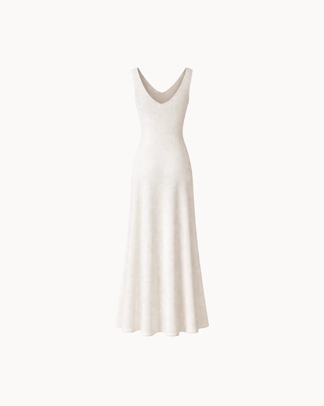 Nova V-Neck Dress - Ivory