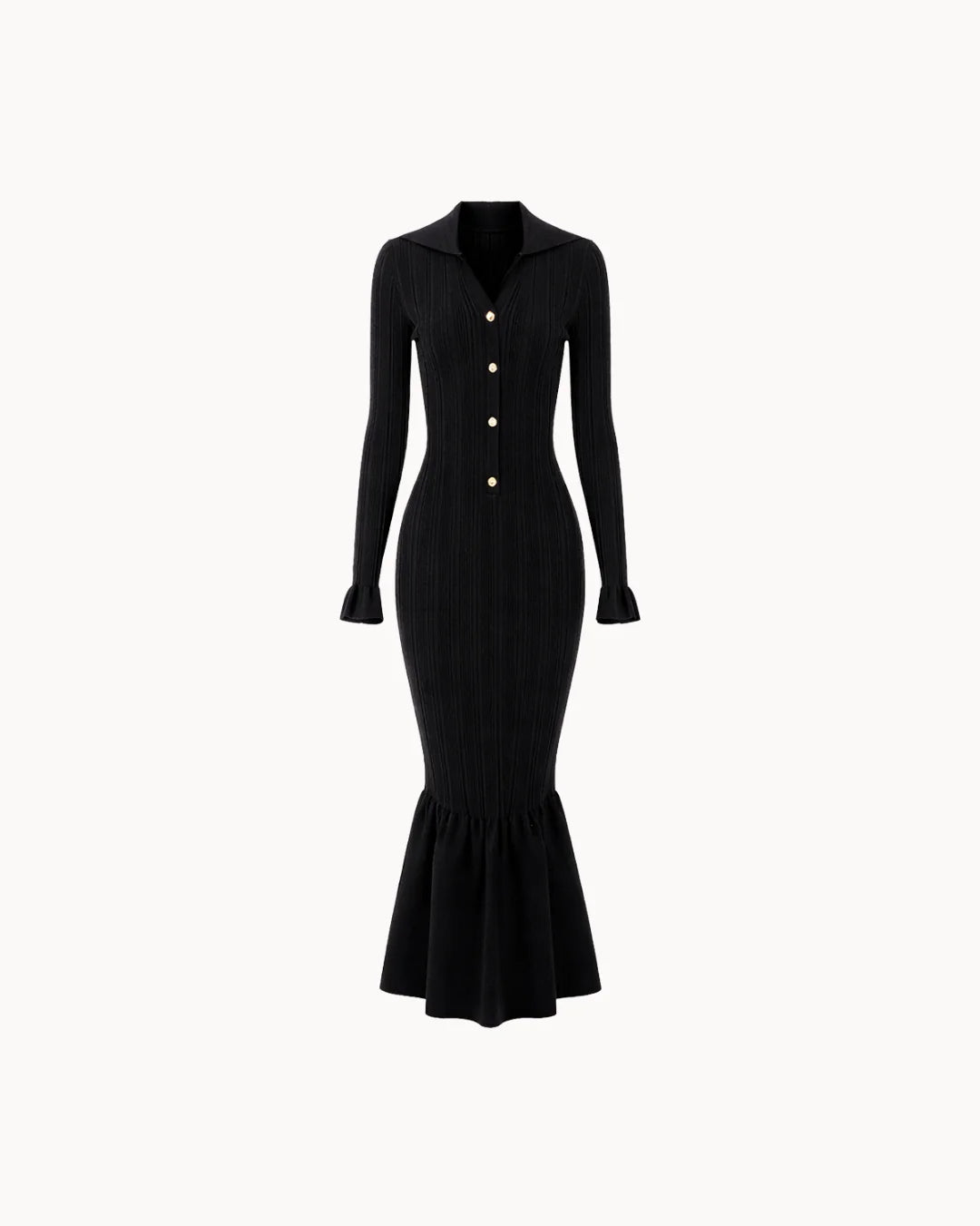 Portofino Mermaid Dress - Noir