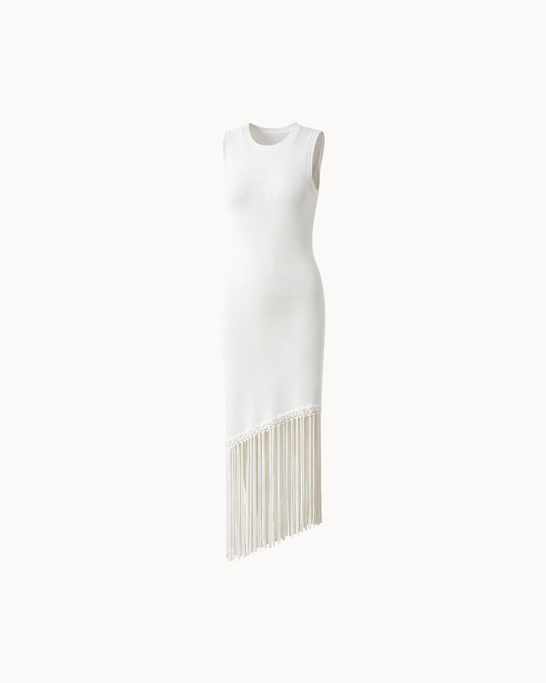 Sienna Fringe Dress - Ivory