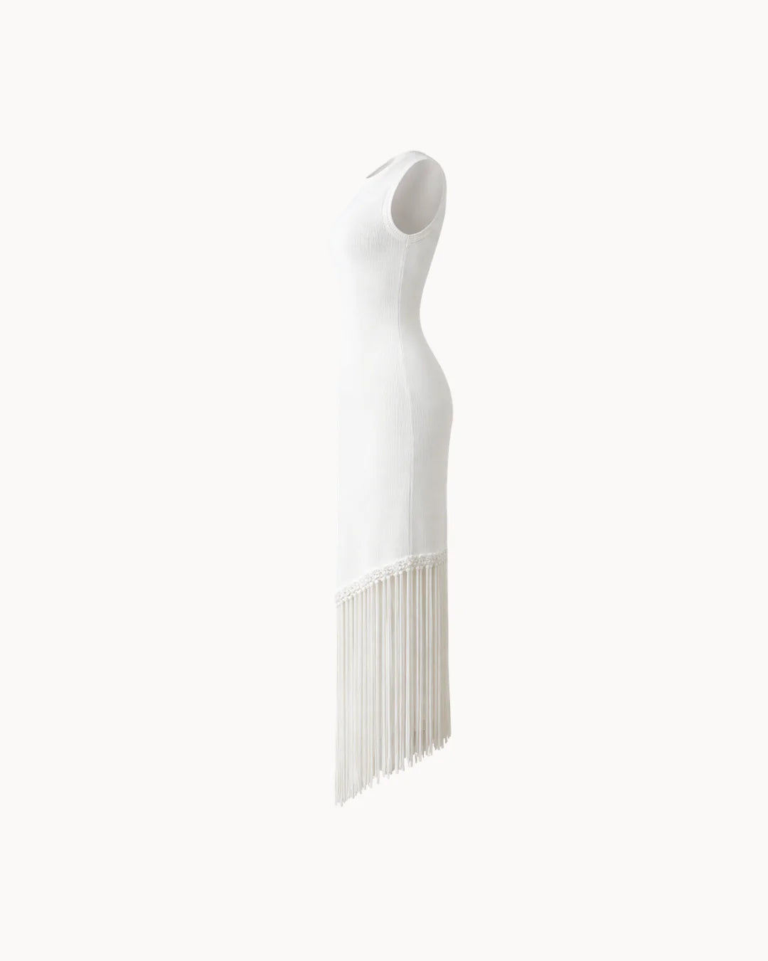 Sienna Fringe Dress - Ivory
